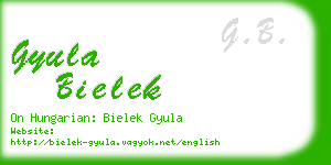 gyula bielek business card